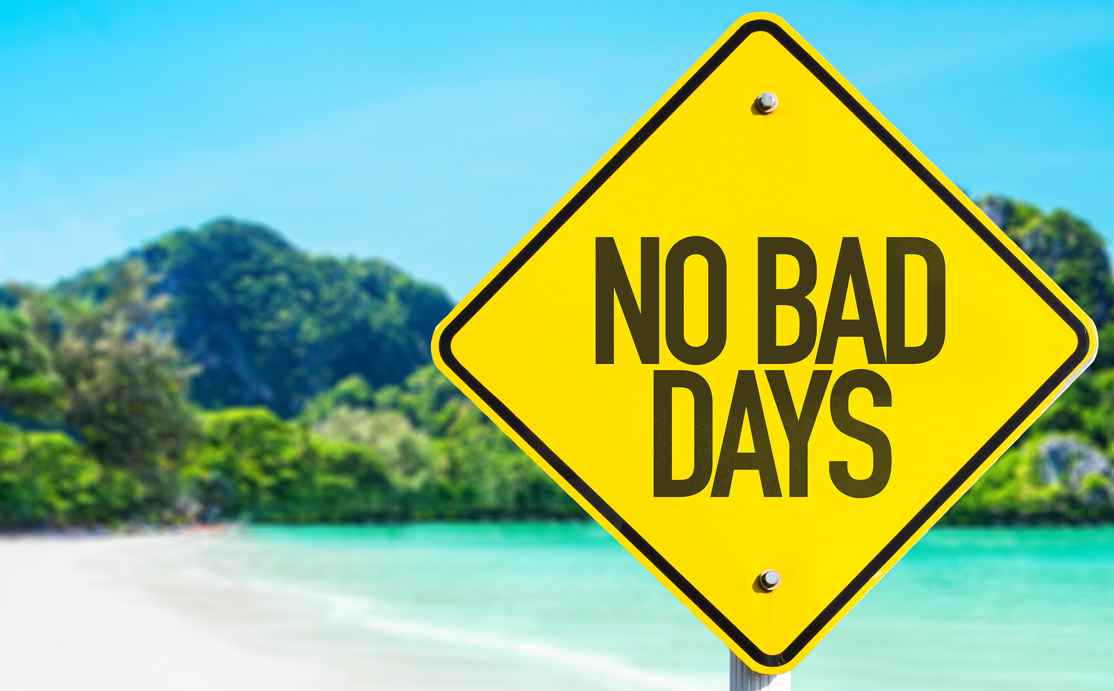 2. "No Bad Days" palm tree tattoo - wide 1
